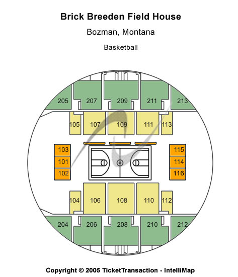 Brick Breeden Fieldhouse Basketball Seating Chart