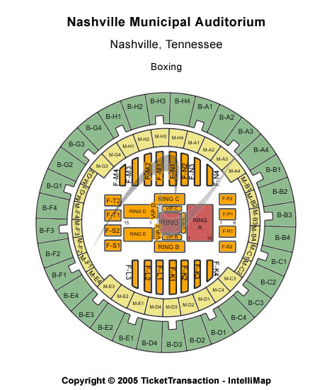Nashville Municipal Auditorium Center Stage Seating Chart