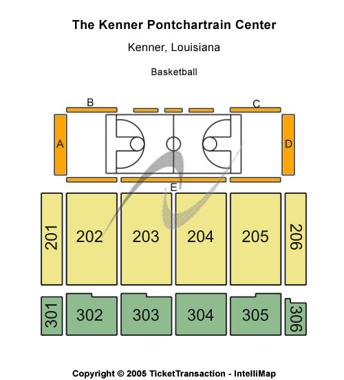 Kenner Pontchartrain Center Basketball Seating Chart