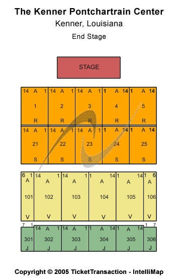 Kenner Pontchartrain Center End Stage Seating Chart