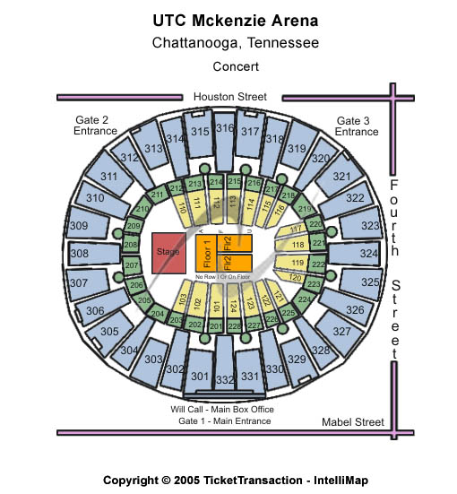 McKenzie Arena End Stage Seating Chart