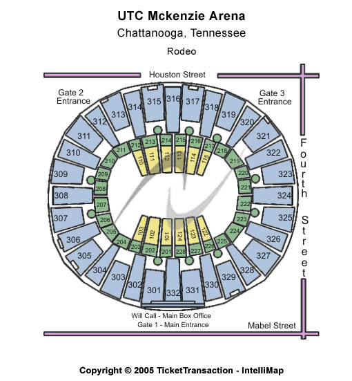 McKenzie Arena Rodeo Seating Chart