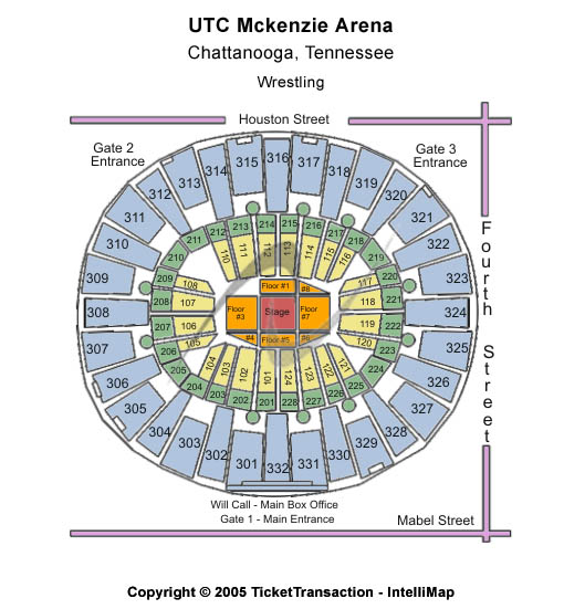 McKenzie Arena Center Stage Seating Chart