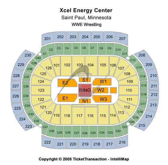 Xcel Energy Center Other Seating Chart