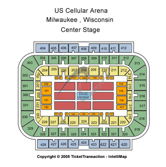 UWM Panther Arena Center Stage Seating Chart