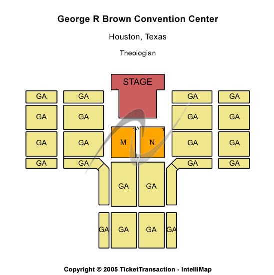 George R. Brown Convention Center Theologian Seating Chart