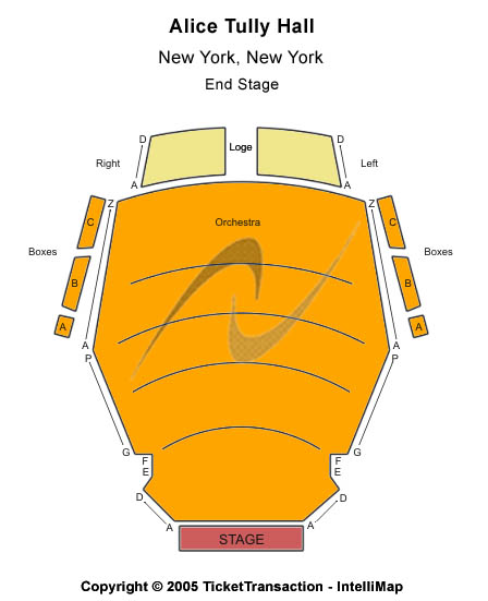 Alice Tully Hall At Lincoln Center End Stage Seating Chart
