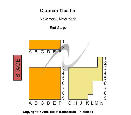 Clurman Theatre End Stage Seating Chart