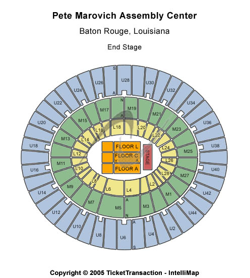 Pete Maravich Assembly Center End Stage Seating Chart
