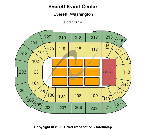 Angel of the Winds Arena End Stage Seating Chart