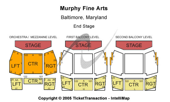Murphy Fine Arts Center End Stage Seating Chart