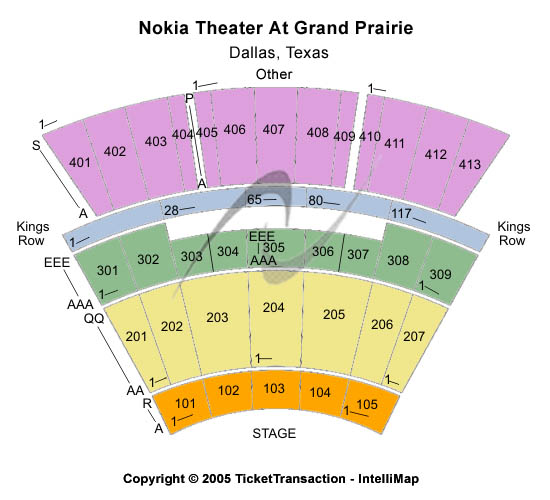 Texas Trust CU Theatre at Grand Prairie Other Seating Chart