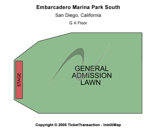 Embarcadero Marina Park South Other Seating Chart
