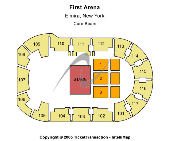 LECOM Events Center Care Bears Seating Chart