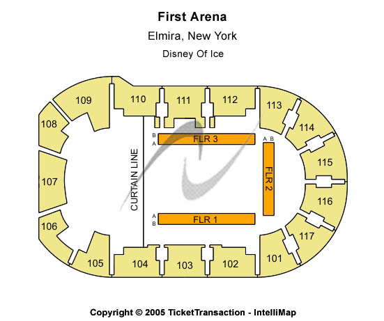 LECOM Events Center Disney On Ice Seating Chart