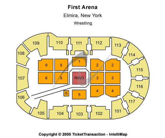 LECOM Events Center Center Stage Seating Chart