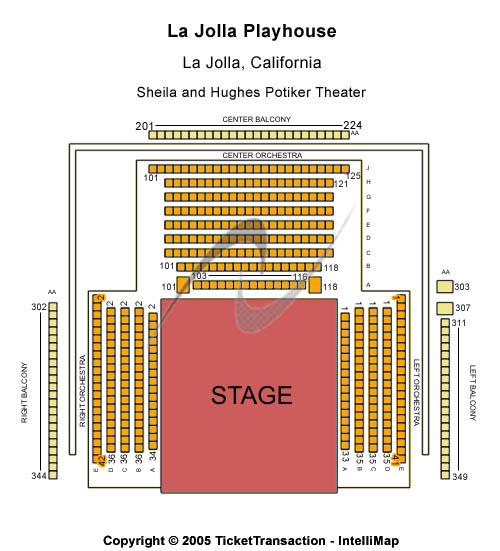 Mandell Weiss Theatre at Mandell Weiss Center Center Stage Seating Chart