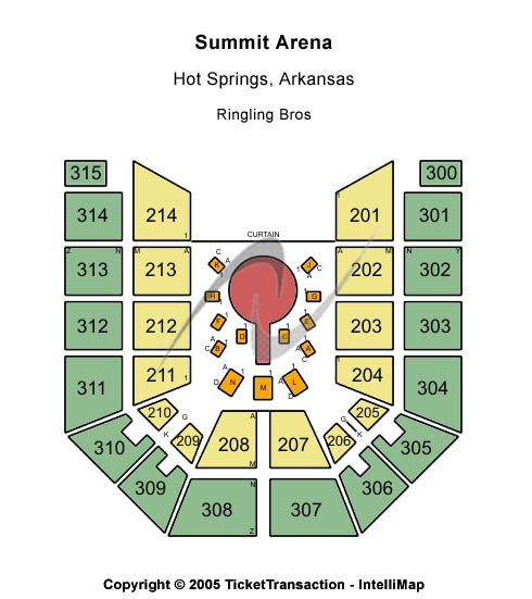 Bank of the Ozarks Arena Other Seating Chart