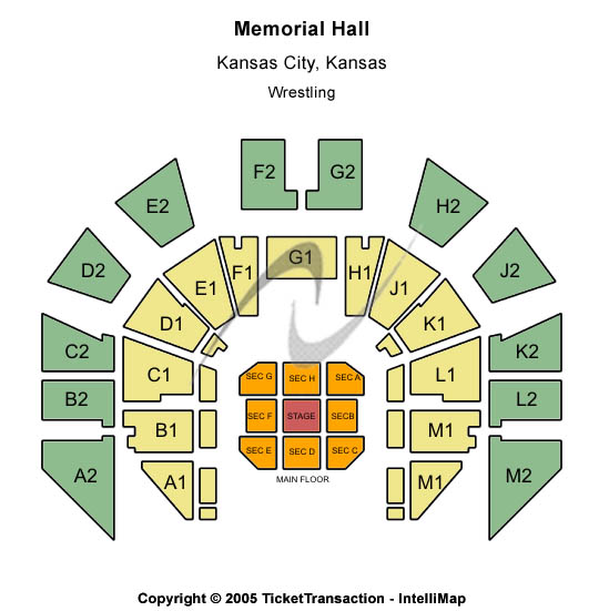 Memorial Hall - KS Other Seating Chart