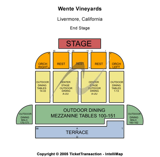Wente Vineyards End Stage Seating Chart