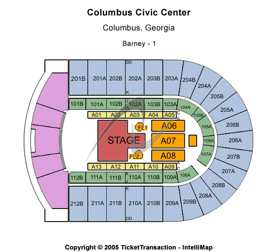 Columbus Civic Center T-Stage Seating Chart