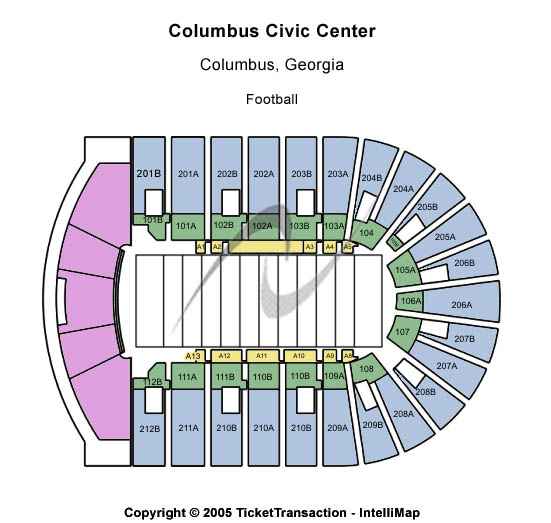 Columbus Civic Center Football Seating Chart