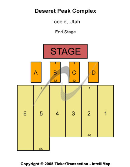 Deseret Peak Complex End Stage Seating Chart