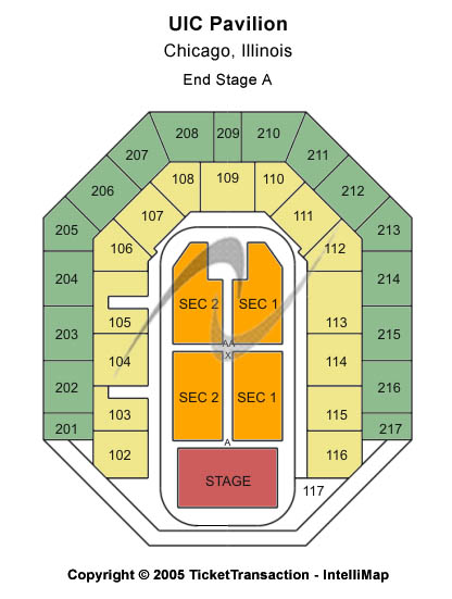 Credit Union 1 Arena End Stage A Seating Chart