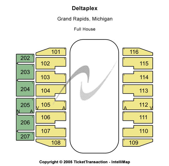 Deltaplex Arena Center Stage Seating Chart