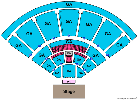 MidFlorida Credit Union Amphitheatre At The Florida State Fairgrounds Endstage - GA Seating Chart