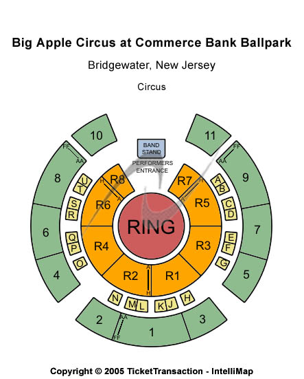 TD Bank Ballpark Circus Seating Chart