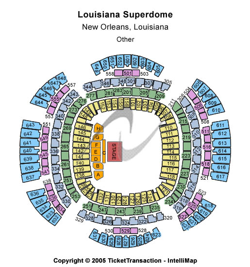 Caesars Superdome Other Seating Chart
