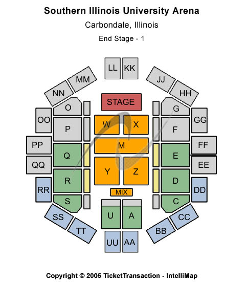 Banterra Center endstage -1 Seating Chart