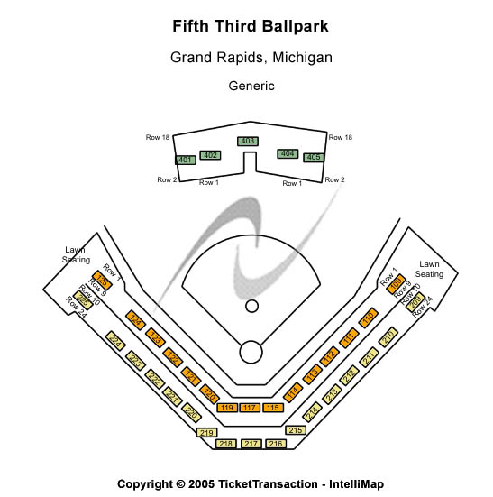 LMCU Ballpark Standard Seating Chart
