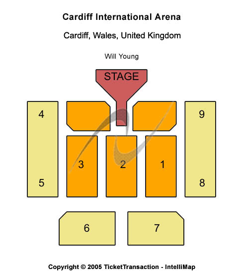 Utilita Arena Cardiff Will Young Seating Chart