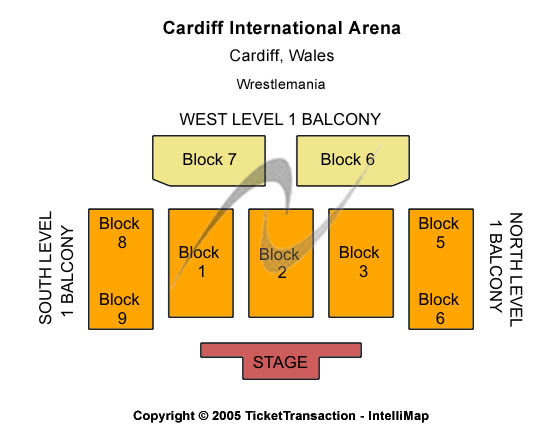 Utilita Arena Cardiff Wrestlemania Seating Chart