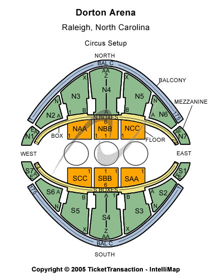 Dorton Arena at North Carolina State Fairgrounds Other Seating Chart