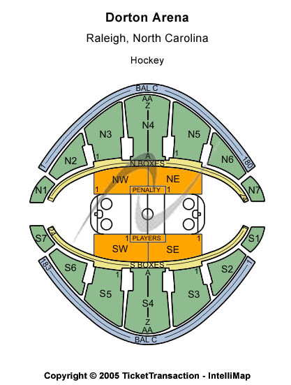 Dorton Arena at North Carolina State Fairgrounds Hockey Seating Chart