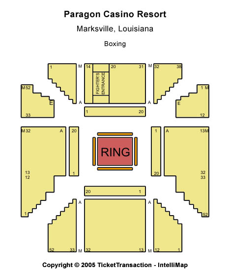 Paragon Casino Resort Boxing Seating Chart