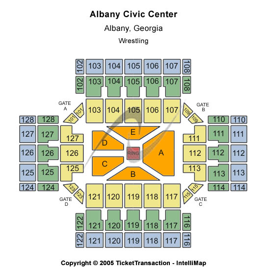 Albany Civic Center Center Stage Seating Chart