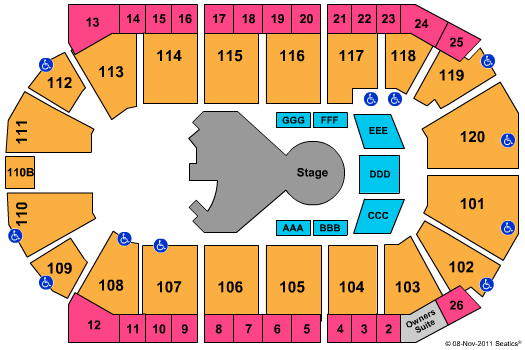 1stBank Center Cirque Dralion Seating Chart