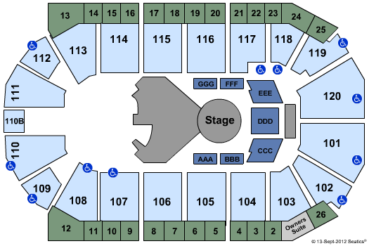 1stBank Center Cirque Quidam Seating Chart