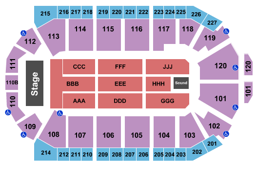 1stBank Center Seating Chart - Broomfield
