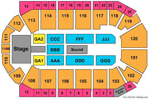 1stBank Center Katy Perry Seating Chart
