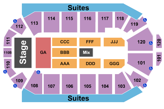 1stBank Center Lenny Kravitz Seating Chart