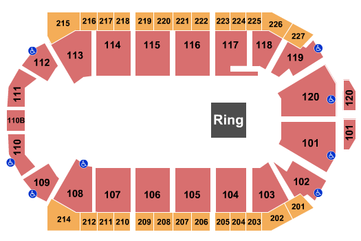 1stBank Center MMA Seating Chart