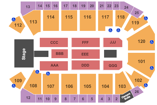 1stBank Center Scorpians Seating Chart