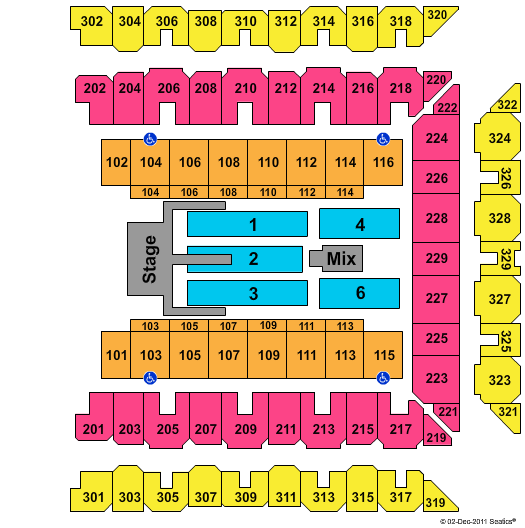 CFG Bank Arena Brad Paisley Seating Chart