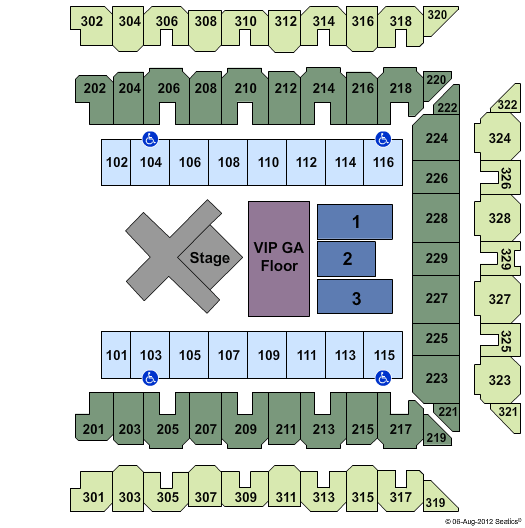 CFG Bank Arena Hillsong Seating Chart