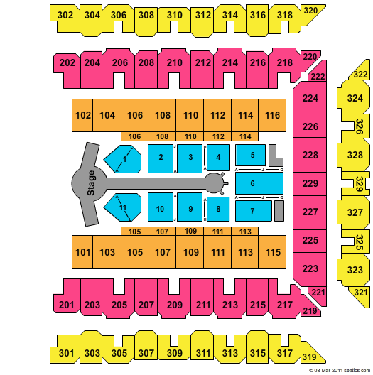 CFG Bank Arena NKOTBSB Seating Chart